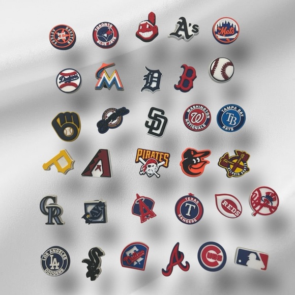 MLB Baseball Crocs Shoe Charms 32 Sport Team  Jibbitz Accessories - Picture 1 of 3